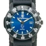 Smith & Wesson SWW-455P Police Watch with Blue Dial and Black Nylon Strap