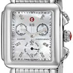 MICHELE Women’s MWW06P000014 Deco Analog Display Swiss Quartz Silver Watch