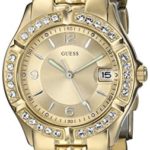 GUESS Women’s U85110L1 Dazzling Sporty Mid-Size Gold-Tone Watch