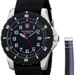 Victorinox Men’s 241674.1 Analog Display Swiss Quartz Black Watch