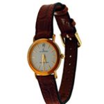 Le Chateau Women’s Round Brown Leather Watch
