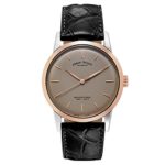 Armand Nicolet Men’s 8670A-GR-P670GR1 L10 “Limited Edition” Stainless Steel Mechanical Watch with Leather Band