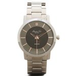 Kenneth Cole New York Men’s KC9328 Rock Out Round Grey Dial Rose Gold Detail Diamond Watch