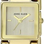 Anne Klein Women’s AK/2664CHGB Gold-Tone Chain Bracelet Watch