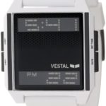 Vestal Men’s DIG018 Digichord Ultra Thin White Black Negative Watch
