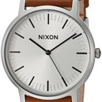 Nixon Men’s ‘Porter’ Quartz Leather Watch, Color:Brown (Model: A10582442-00)
