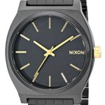 Nixon Time Teller Watch – Men’s Matte Black/Gold Accent, One Size