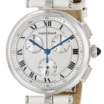 Louis Erard Women’s 12820AA04.BDCC3 Romance Stainless Steel Watch With White Leather Band