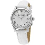 Wenger Silver Dial Leather Strap Ladies Watch 600521108