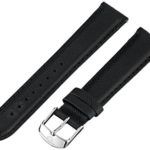 MICHELE MS18AA060018 18mm Black Leather Calfskin Watch Strap