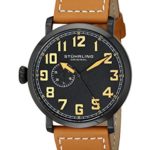 Stuhrling Original Men’s 721.03 “Octane Monterey” Stainless Steel Watch with Brown Leather Band