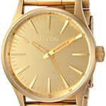 Nixon Men’s ‘Sentry 38 SS, All’ Quartz Stainless Steel Automatic Watch, Color:Gold-Toned (Model: A450-502-00)