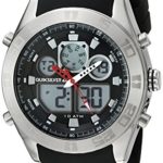 Quiksilver Men’s QS/1017BKSV THE FIFTY50 Digital Chronograph Black Silicone Strap Watch