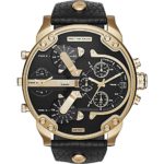Diesel Watches Mr. Daddy 2.0 Two Hand Leather Watch