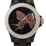 K & BROS watch ICETIME ice time 9537J-5 butterfly black Y11299