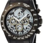 K&BROS Men’s 9517-5 Ice-Time Racing Chronograph Skulls Watch
