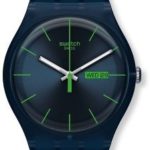 SWATCH SUON700 rebel blue dial silicone strap men watch NEW