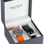 Nautica Unisex N09908G Sport Ring Multifunction Stainless Steel Watch With Two Interchangable Bands
