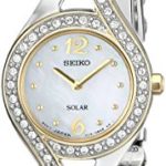 Seiko Women’s SUP174 Swarovski Crystal-Accented Two-Tone Solar Watch