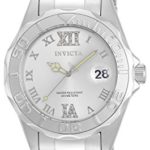 Invicta Women’s 12851 Pro Diver Silver-Tone Watch with Crystal Accents