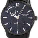 Louis Erard Men’s 53209AN02.BDC26 1931 Automatic Black PVD Power Reserve Leather Watch
