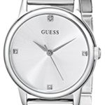 GUESS Women’s U0532L1 Silver-Tone Mesh Watch with Self-Adjustable Bracelet