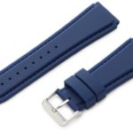 Hadley-Roma Men’s MS3346RF 240 24-mm Genuine Silicone Diver Sport Watch Strap