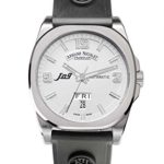 Armand Nicolet 9650A-Ag-G9660 Men’s J09 Automatic Black Rubber Silver-Tone Dial Watch