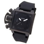 WELDER watch Quartz Chronograph Deitokarenda black ~ black rubber K25B-4700