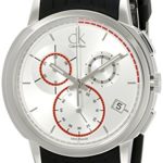 Calvin Klein Men’s K1V27926 Drive Stainless Steel Watch with Black Rubber Band