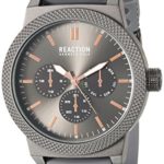 Kenneth Cole REACTION Men’s ‘Sport’ Quartz Metal and Silicone Casual Watch, Color:Grey (Model: 10031943)