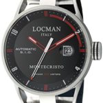 Locman Italy Men’s 051100BKFRD0GOK Montecristo Classic Automatic Analog Display Automatic Self Wind Black Watch