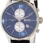 Hugo Boss Black Leather Blue Dial Chronograph Quartz Analog Men’s Watch 1513283