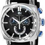 Ritmo Mundo Men’s 2221/2 SS Blue Racer Analog Display Swiss Quartz Black Watch