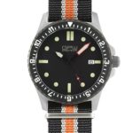 German Military Titanium Automatic Watch. GPW Date. 200M W/R. Sapphire Crystal. Nylon Strap.