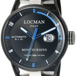 Locman Italy Men’s 0511KNBKFBL0GOK Montecristo Classic Automatic Analog Display Automatic Self Wind Black Watch
