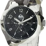 Quiksilver Men’s QS/1016BKGY THE SUMMIT Multi-Function Camouflage Silicone Strap Watch
