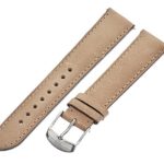 MICHELE MS18AA270231 18mm Leather Calfskin Brown Watch Strap