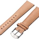MICHELE MS20AB270231 20mm Leather Calfskin Brown Watch Strap