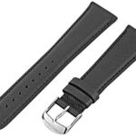 MICHELE MS16AA060018 16mm Leather Calfskin Black Watch Strap