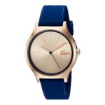 Lacoste Women’s ‘Nikita’ Quartz Gold and Silicone Casual Watch, Color:Blue (Model: 2000944)
