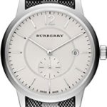 Burberry Silver Dial Stainless Steel Textile Quartz Men’s Watch BU10002