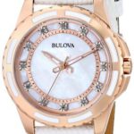 Bulova Diamond Collection Stainless Steel Rose-Gold Ion-Plated Women’s Watch