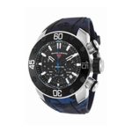 Swiss Legend Men’s Quartz Stainless Steel and Silicone Casual Watch, Color:Blue (Model: SL10617SM01BLS)