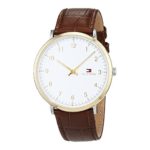 Tommy Hilfiger Men’s ‘SOPHISTICATED SPORT’ Quartz Silver and Gold and Leather Casual Watch, Color:Brown (Model: 1791340)