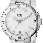 Oris Women’s 73376524156RS Divers Analog Display Swiss Automatic White Watch