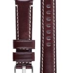 Signature Pilot Calfskin Watch Band Calf Leather Watch Strap Replacement Bracelet. Steel buckle