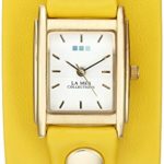 La Mer Collections Women’s Quartz Gold-Tone Casual Watch, Color:Yellow (Model: LAMERSPECIALEDITION003)