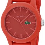 Lacoste Men’s 2010764 Lacoste.12.12 Red Watch with Textured Band