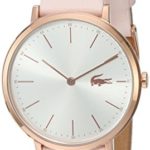Lacoste Women’s Quartz Gold and Leather Watch, Color:Pink (Model: 2000948)